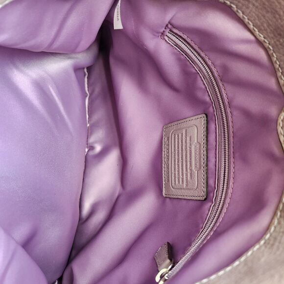 Coach Madison Phoebe Grey Pebbled Soft Leather Purse 26224 Shoulder Bag *flaw - Picture 12 of 16